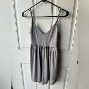 Gray Sleeveless Romper